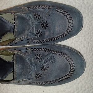 Clark's Artisan Black Leather Mule sz 8.5